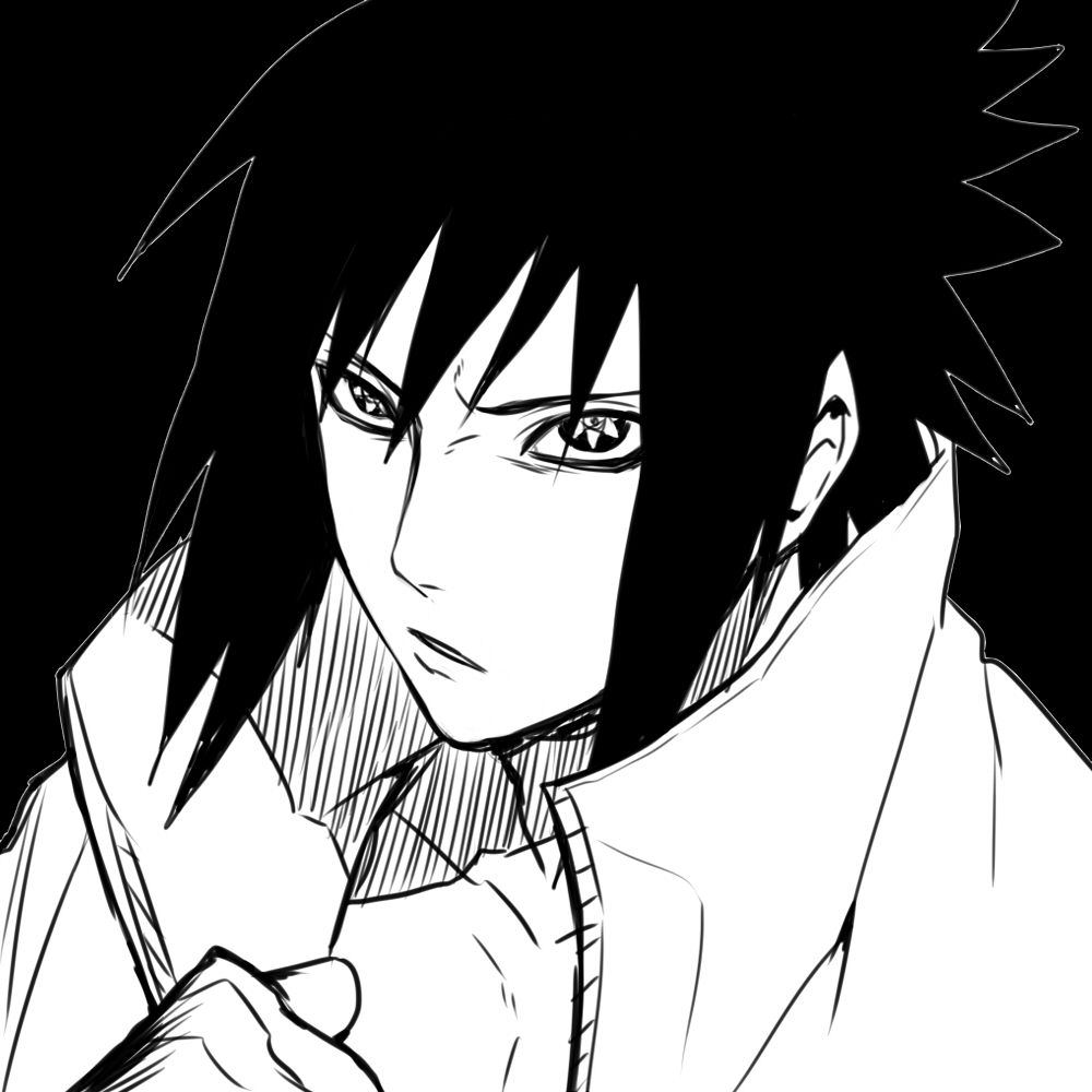 My profile picture which is a picture of Sasukle Uchiha from the manga Naruto